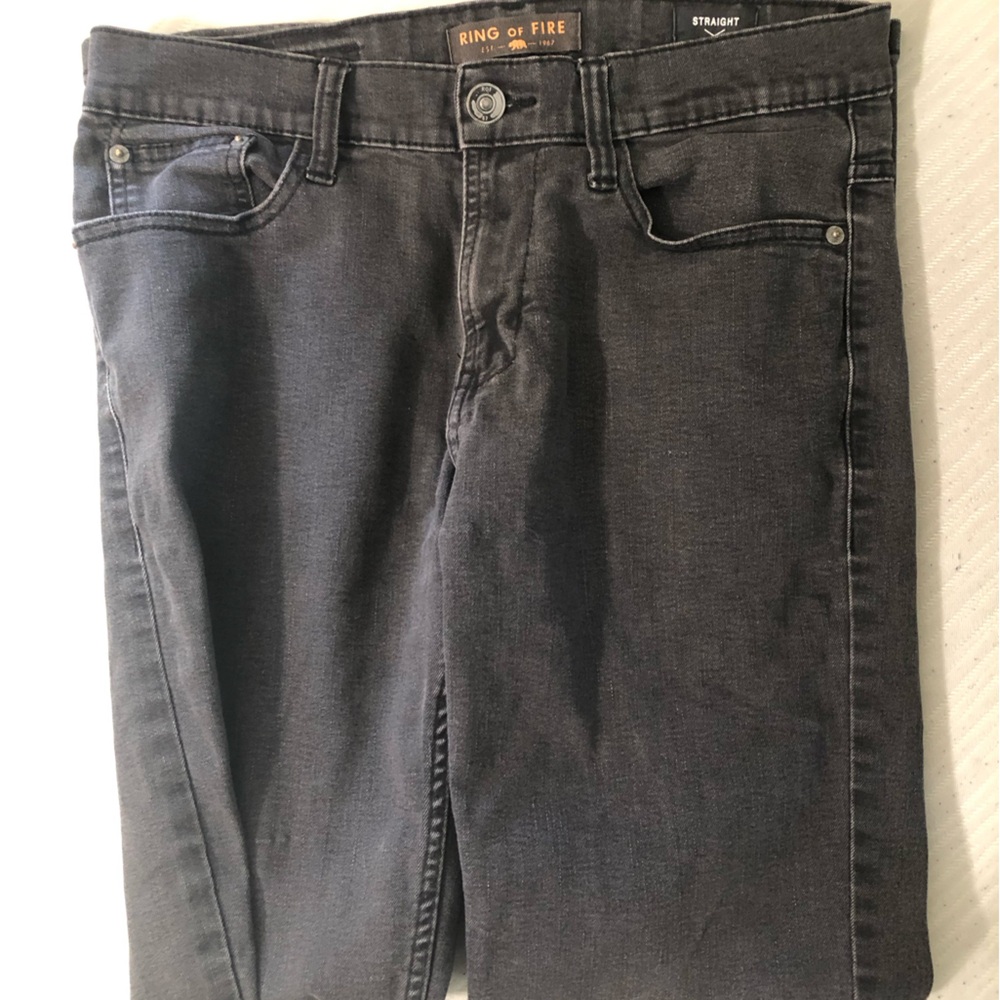 Ring of fire straight pants, 32,32 black
